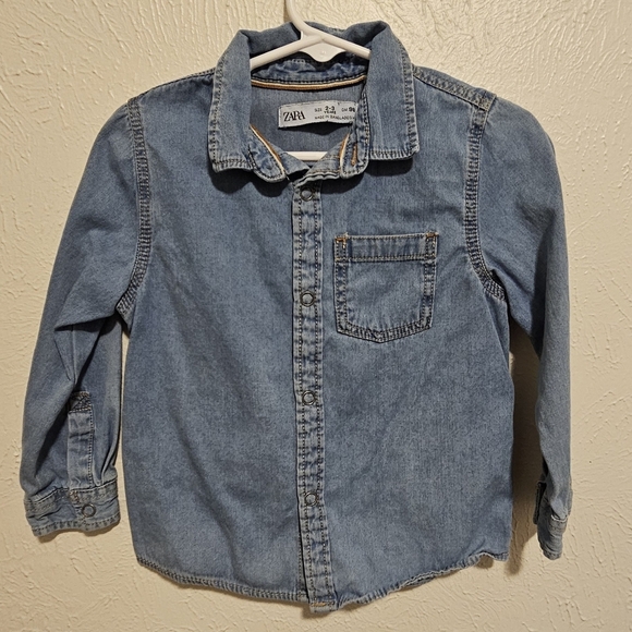 Zara Toddler Jean Shirt - Picture 1 of 3